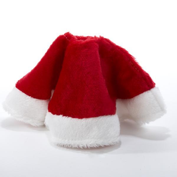 Kurt Adler 15-Inch Miniature Plush Red and White Tree Skirt, C1886