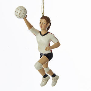 Kurt Adler 6" Resin Volleyball Girl Ornament        , C7941