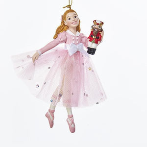 Kurt Adler 5" Resin Pink Clara Ornament             , C7993C