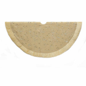 Kurt Adler 50-Inch Gold Sequin Tree Skirt, TS0206